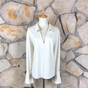 NWT Rebecca Taylor Top Mascarpone Cream | XL